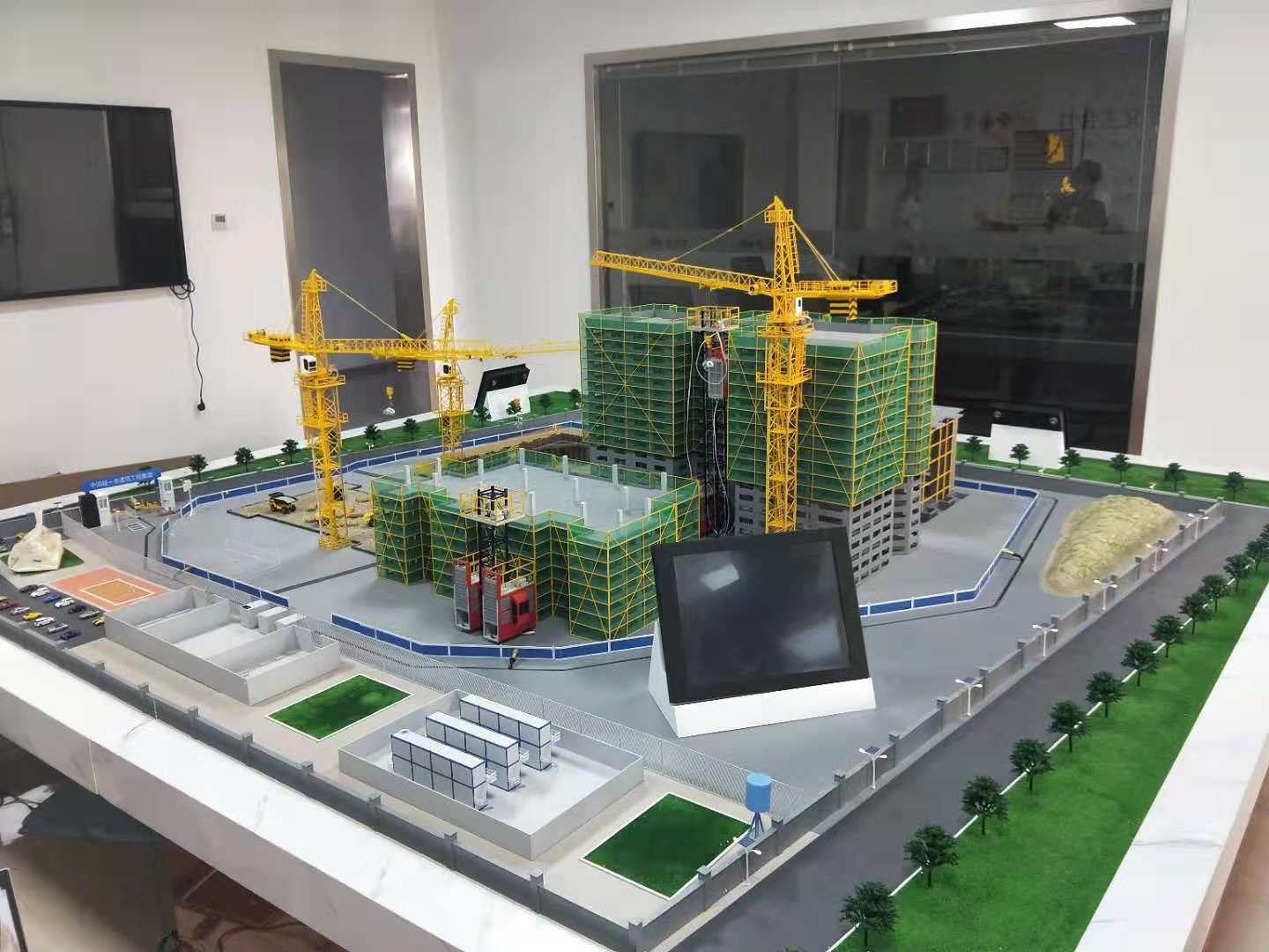 龙州县建筑施工场景模型
